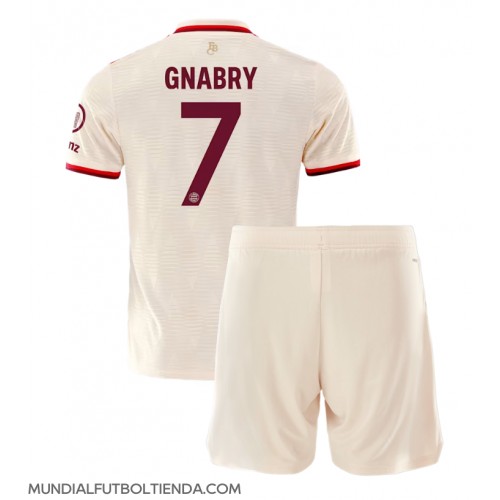 Camiseta Bayern Munich Serge Gnabry #7 Tercera Equipación Replica 2024-25 para niños mangas cortas (+ Pantalones cortos)